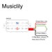 Size of musiclily basic 52mm ceramic humbucker bridge pickup for electric guitar m427