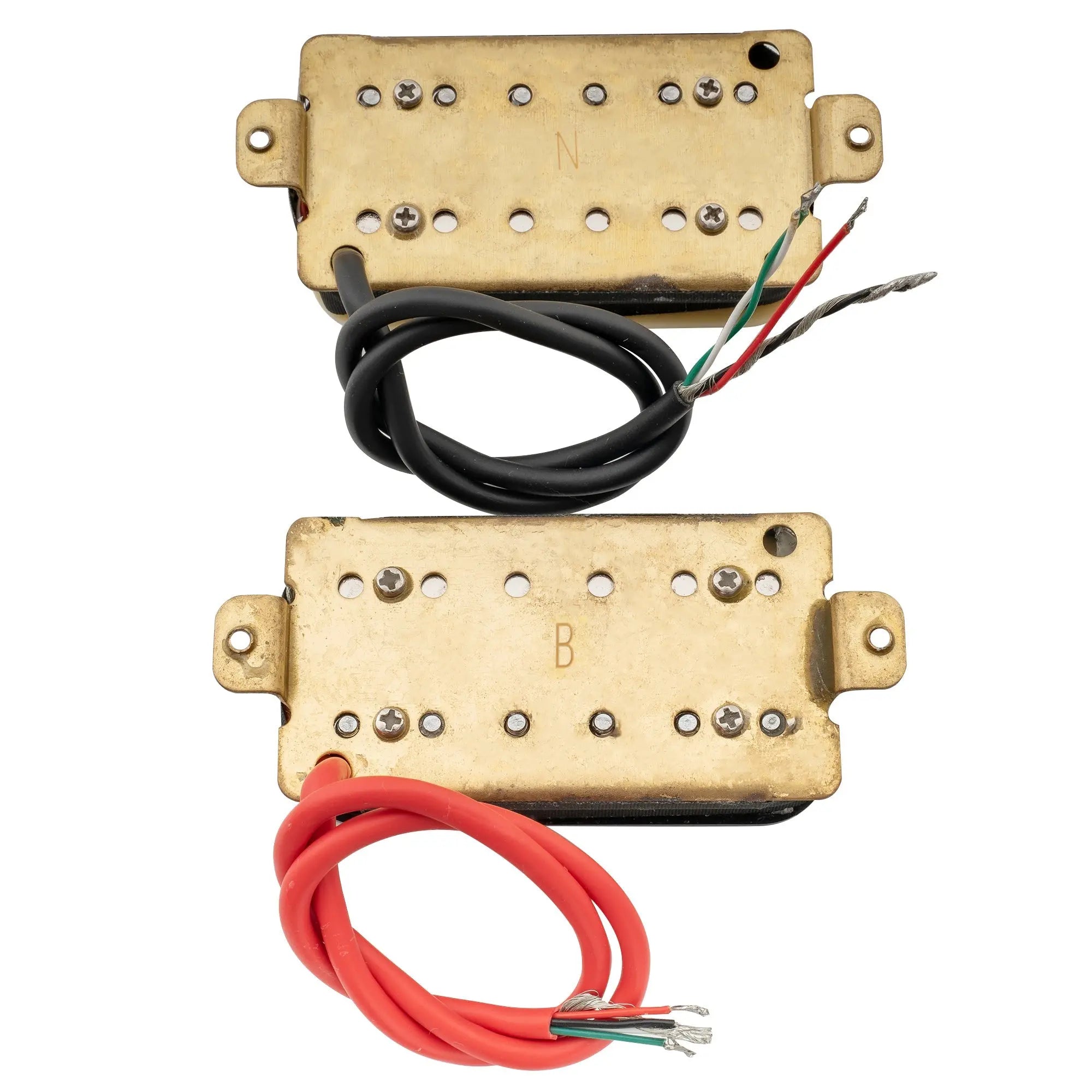 Part of musiclily basic ceramic humbucker pickups neck bridge set 50mm 52mm for electric guitar m427m433