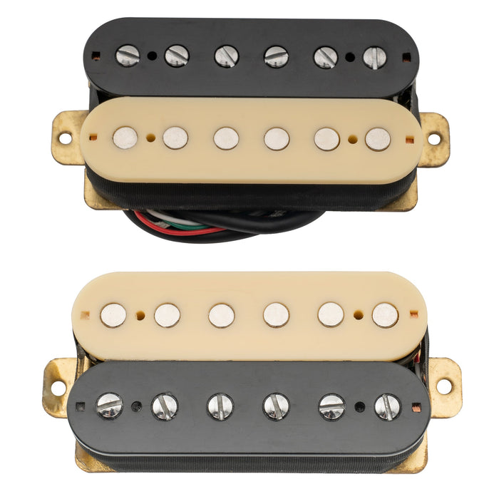 detail of musiclily basic ceramic humbucker pickups neck bridge set 50mm 52mm for electric guitar m427m433