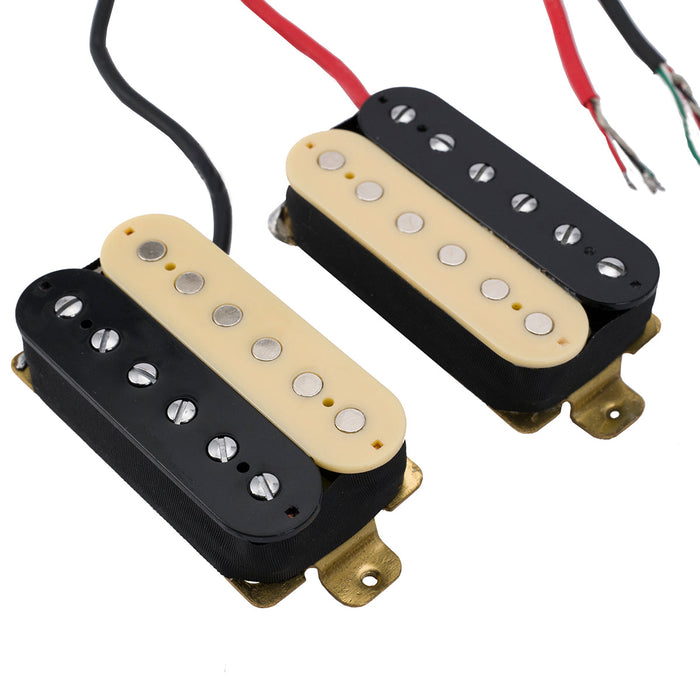 details of musiclily basic ceramic humbucker pickups neck bridge set 50mm 52mm for electric guitar m427m433