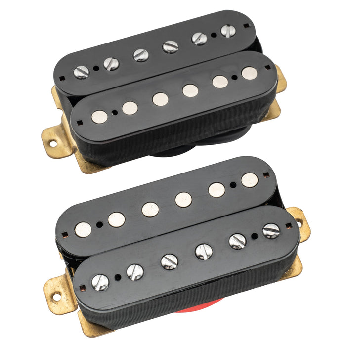 musiclily basic ceramic humbucker pickups neck bridge set 50mm 52mm for electric guitar m427m433, black