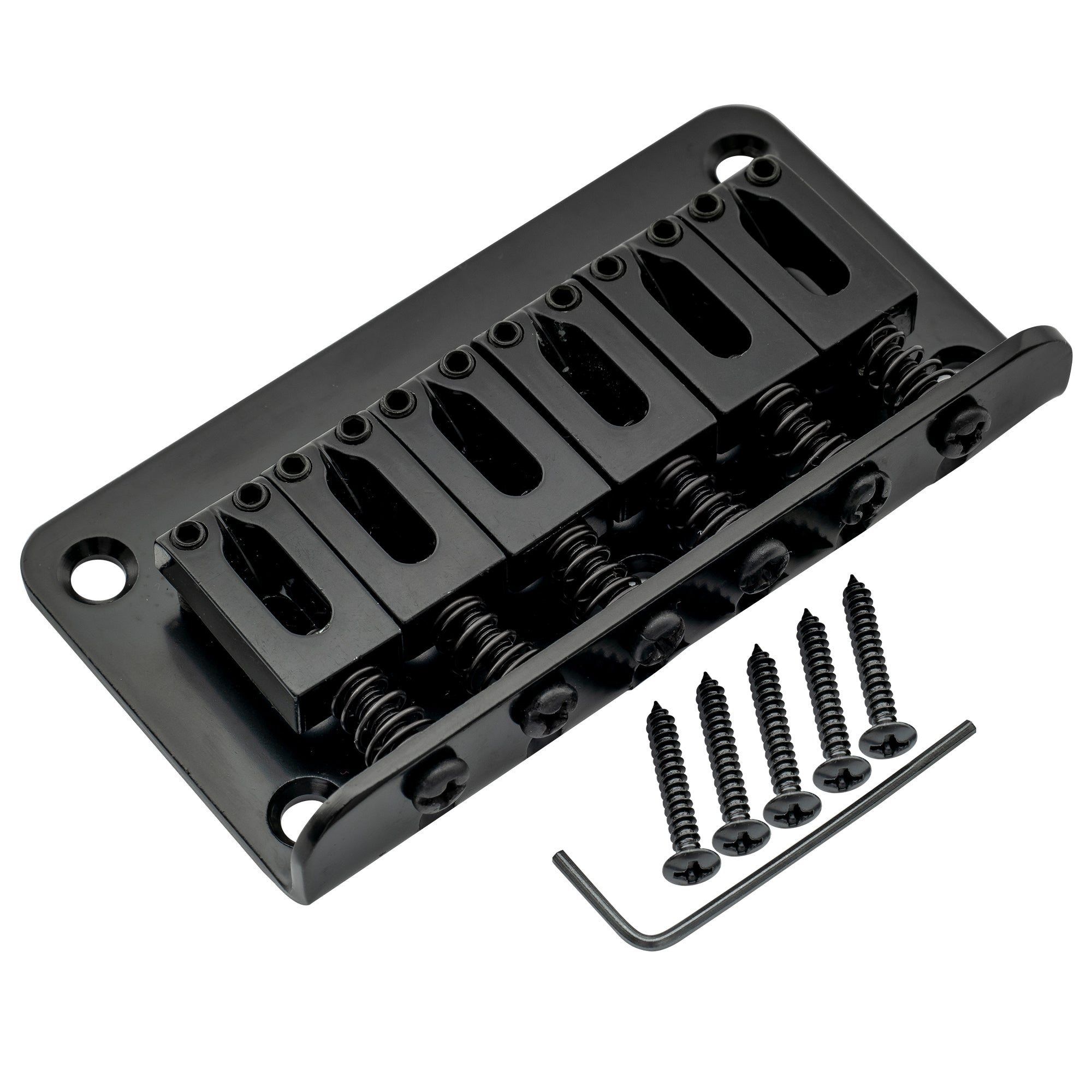 Musiclily Basic 52,5 mm (2-1/16 Zoll) 6-Saiten-Gitarre ohne Tremolo, fester Sattel, Hardtail-Brücke für Fender Strat- und Tele-Style-Elektrogitarren