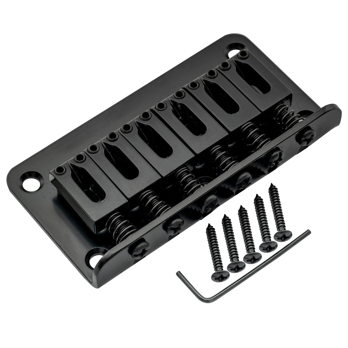 Musiclily Basic 52,5 mm (2-1/16 Zoll) 6-Saiten-Gitarre ohne Tremolo, fester Sattel, Hardtail-Brücke für Fender Strat- und Tele-Style-Elektrogitarren