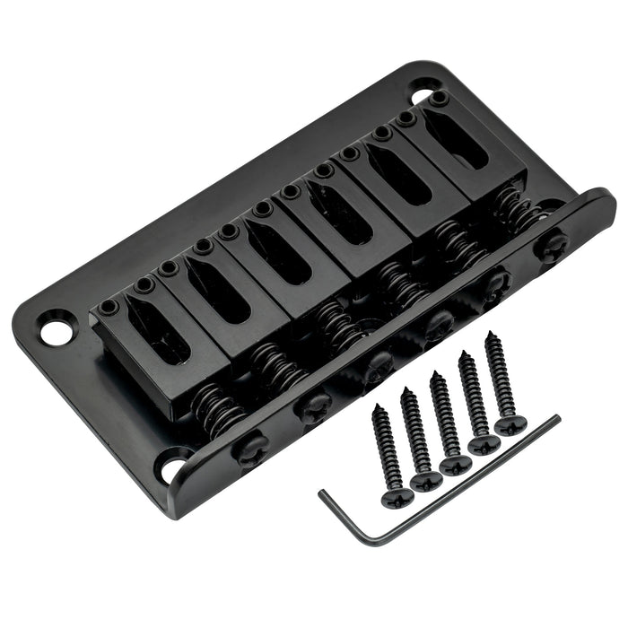 Musiclily Basic 52,5 mm (2-1/16 pollici) Chitarra Elettrica a 6 Corde Senza Tremolo Sella Fissa Ponte Hardtail per Chitarra Elettrica Fender Strat Tele Stile