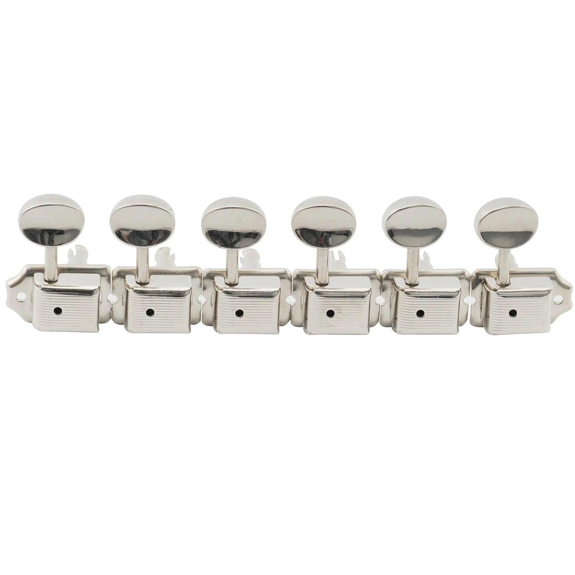 musiclily basic vintage style 6 in line guitar tuners split shaft tuning pegs keys machine heads for strat squier or tele style m510