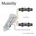 Dimensions of musiclily basic loaded prewired jazz bass control plate for jb style bass m511