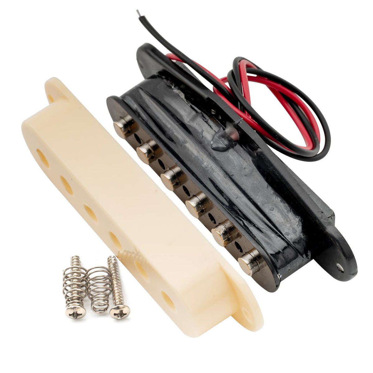 Musiclily Basic 50mm Keramik Gitarren Single Coil Mittlerer Pickup für Strat oder Squier Stil 