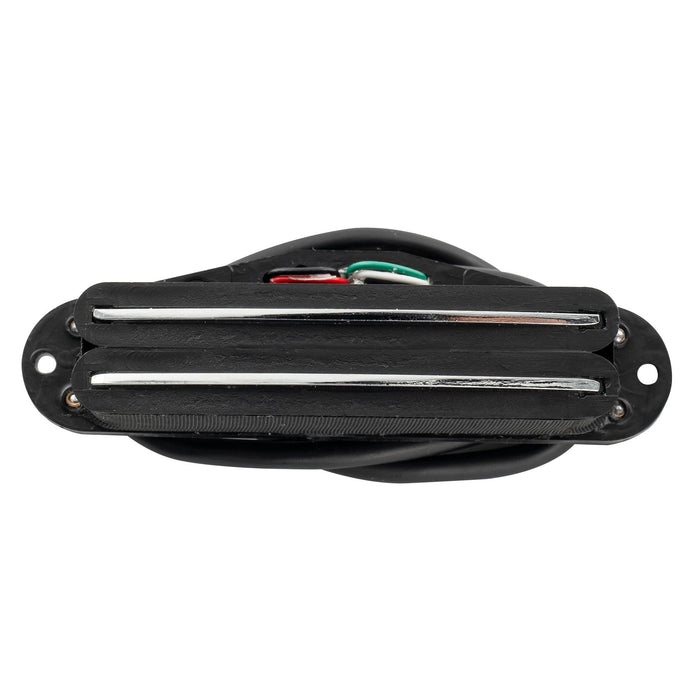 detail of musiclily basic rail blade ceramic single coil sized humbucker pickup for strat style electric guitar m533p