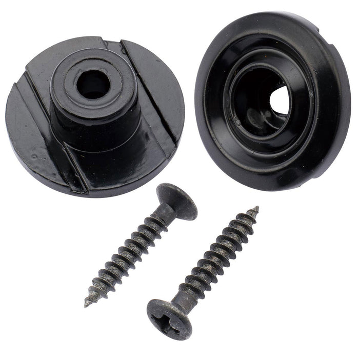 Guias de Cordas Redondas de Aço Básicas Musiclily para Baixo Elétrico Fender Precision Bass Jazz Bass, Conjunto de 2