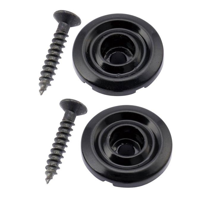 Guias de Cordas Redondas de Aço Básicas Musiclily para Baixo Elétrico Fender Precision Bass Jazz Bass, Conjunto de 2