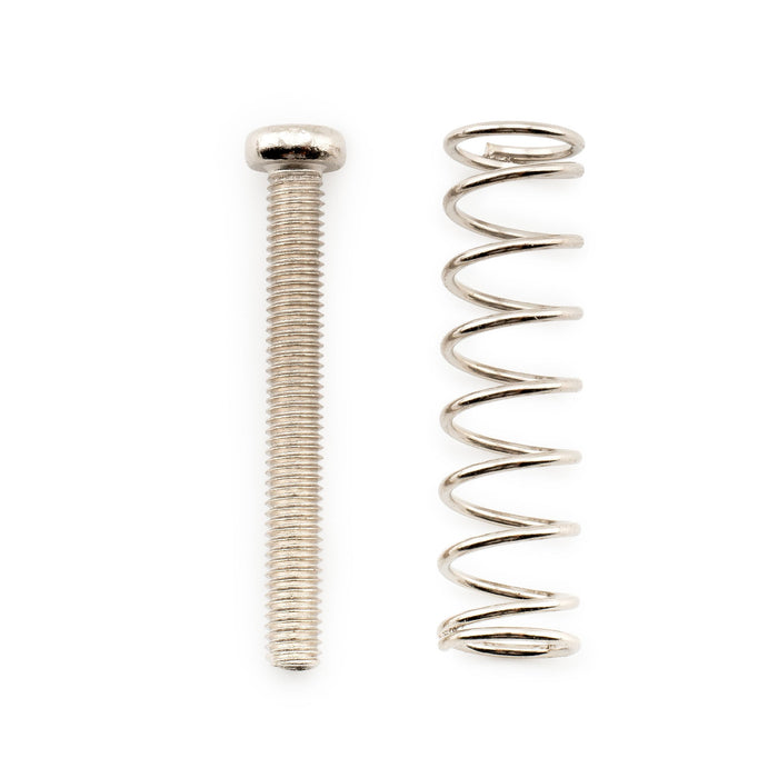 Musiclily Pro M3x25mm Pan Head Humbucker Pickup Mounting Screws and Steel Springs Set for Import Electric Guitar, Set of 6