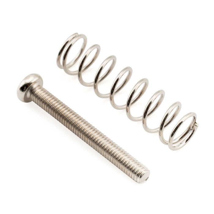 Musiclily Pro M3x25mm Pan Head Humbucker Pickup Mounting Screws and Steel Springs Set for Import Electric Guitar, Set of 6