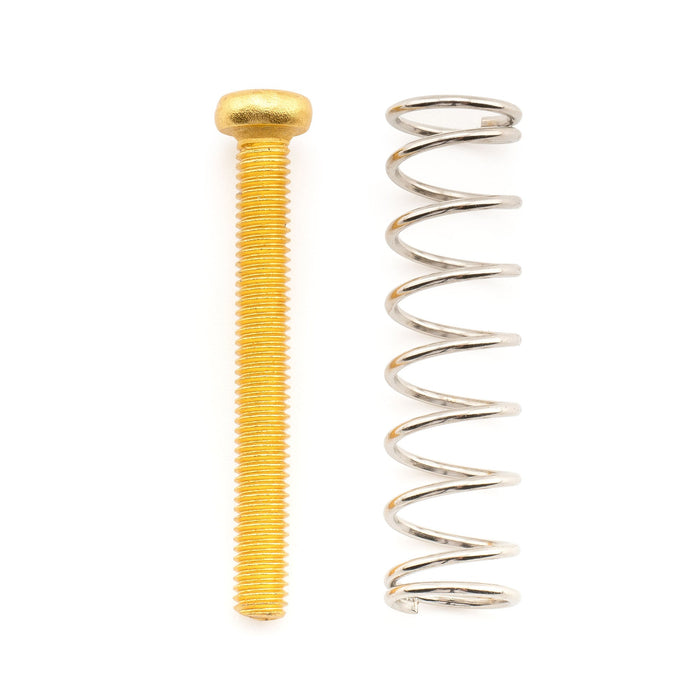 Musiclily Pro M3x25mm Pan Head Humbucker Pickup Mounting Screws and Steel Springs Set for Import Electric Guitar, Set of 6