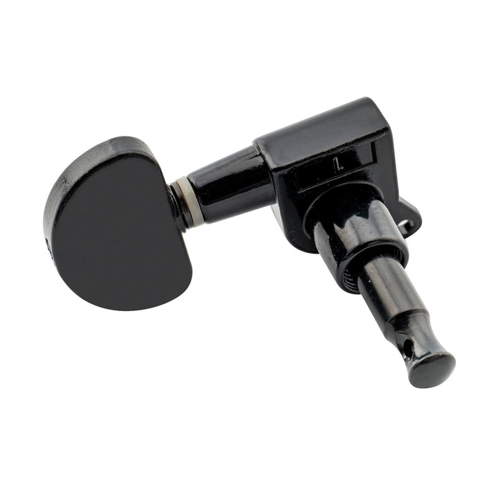 3R3L 15:1 Rapporto Testine Mchine Integrate Complete per Chiavi di Accordatura Chitarra Acustica/Elettrica 45 Gradi Viti Regolatori Tasti, Pulsanti Mezza Luna