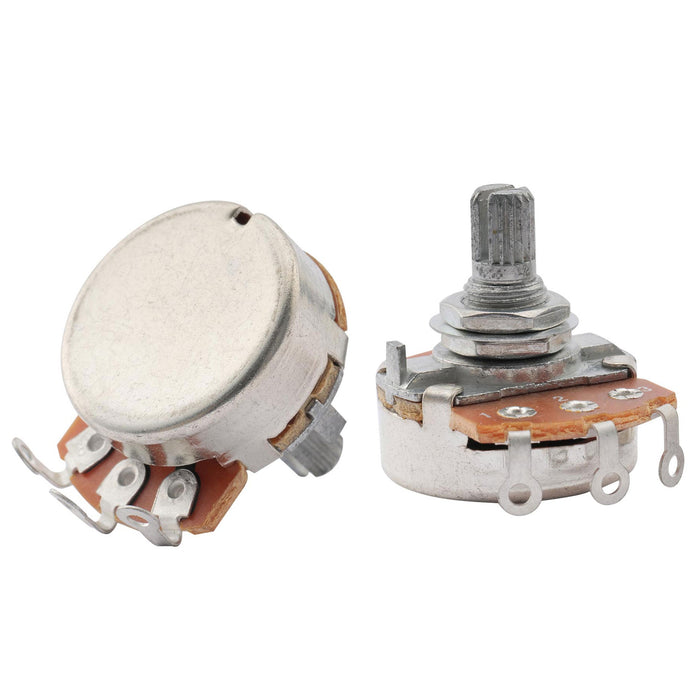 Part of musiclily basic 500k metric coarse 18 spline split short shaft pots audio linear taper potentiometers for electric guitar bass m597 2