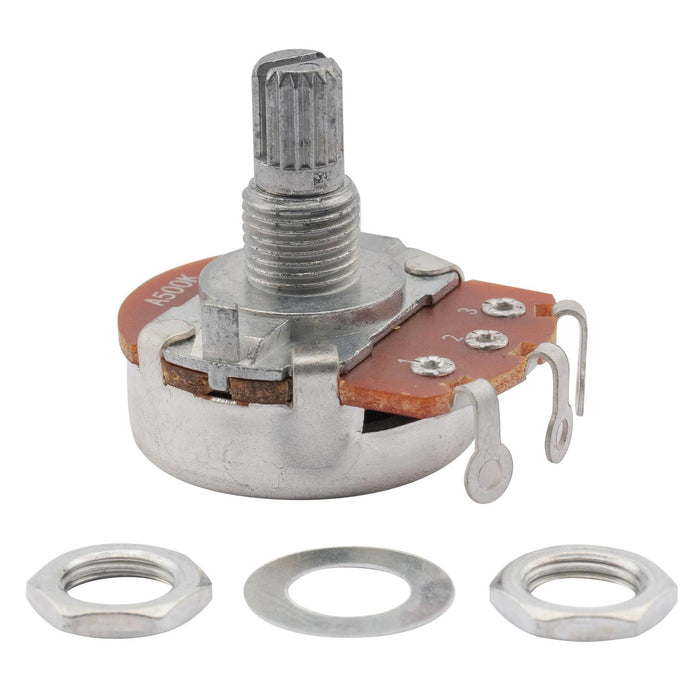 musiclily basic 500k metric coarse 18 spline split short shaft pots audio linear taper potentiometers for electric guitar bass m597 2 details