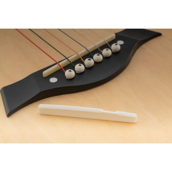 Application of musiclily basic compensated bone acoustic guitar saddle dj 12 dj 14 72x3x9mm m631 2p