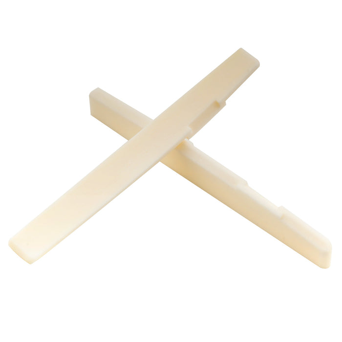 detail of musiclily basic compensated bone acoustic guitar saddle dj 12 dj 14 72x3x9mm m631 2p
