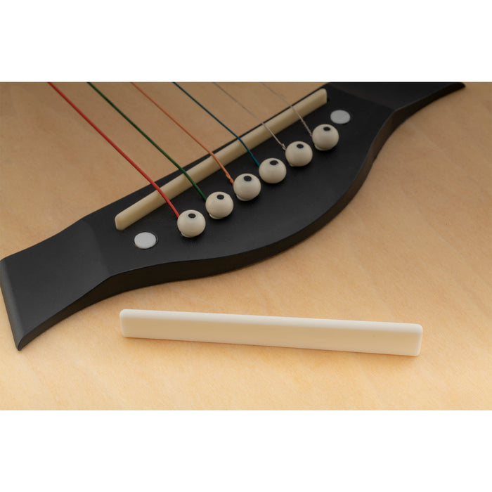 Application of musiclily basic 6 string bone classical guitar saddle 80x3x11 9 5mm m633 2