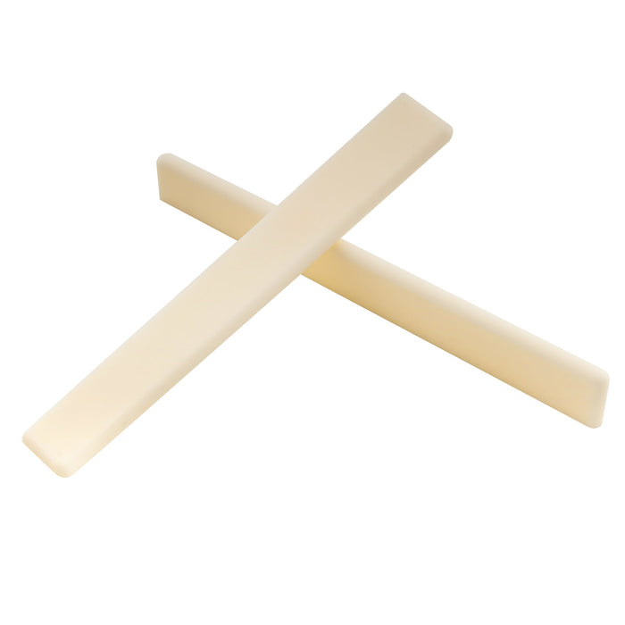 detail of musiclily basic 6 string bone classical guitar saddle 80x3x11 9 5mm m633 2