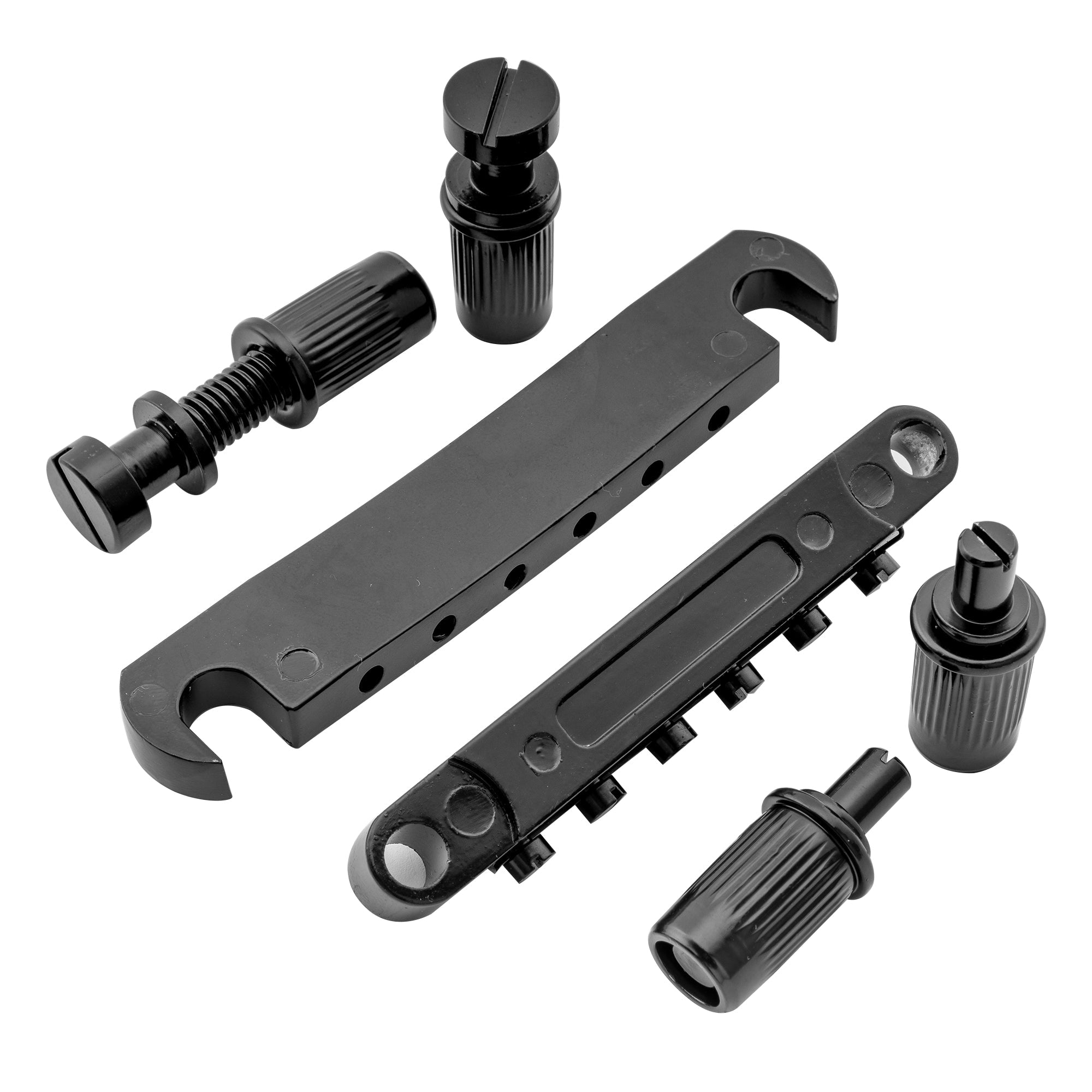 Musiclily Basic 52mm(2-3/64 inch) 52.5mm(2-1/16 inch) ABR-1 Style Tune-o-matic Bridge and Tailpiece Set for LP Style Guitar