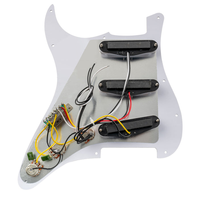 Musiclily Basic Pre-cablato Loaded Standard ST-SSS Battipenna con pickup single coil con magnete in ceramica per chitarra elettrica stile Strat