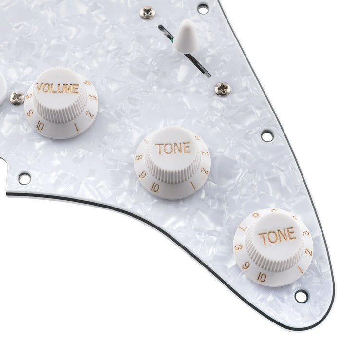 Musiclily Basic Pre-cablato Loaded Standard ST-SSS Battipenna con pickup single coil con magnete in ceramica per chitarra elettrica stile Strat