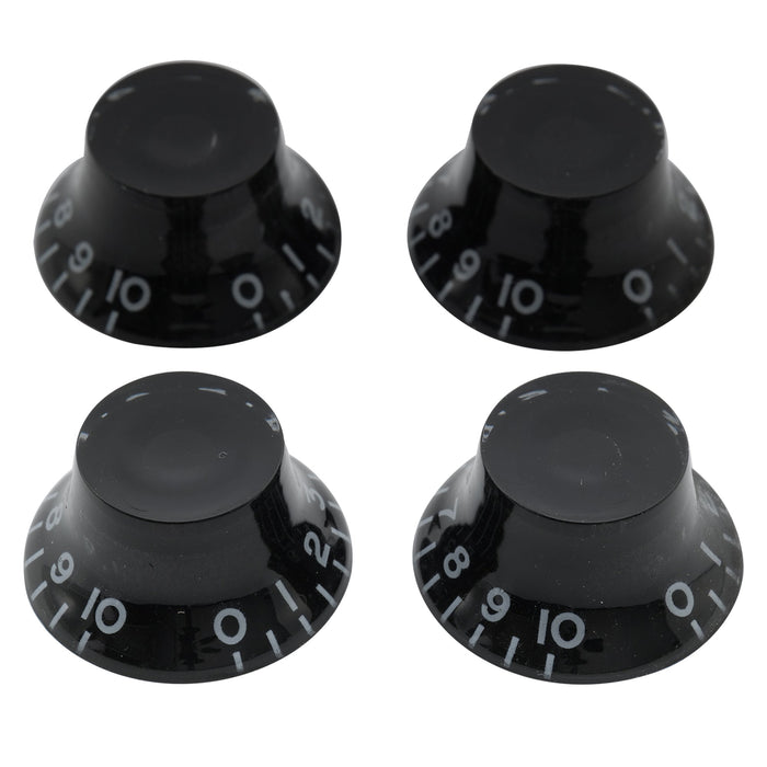 musiclily basic metric coarse 18 spline top hat bell knobs tone volume control knobs for epiphone lp sg style electric guitar m144 4p, 4 pcs