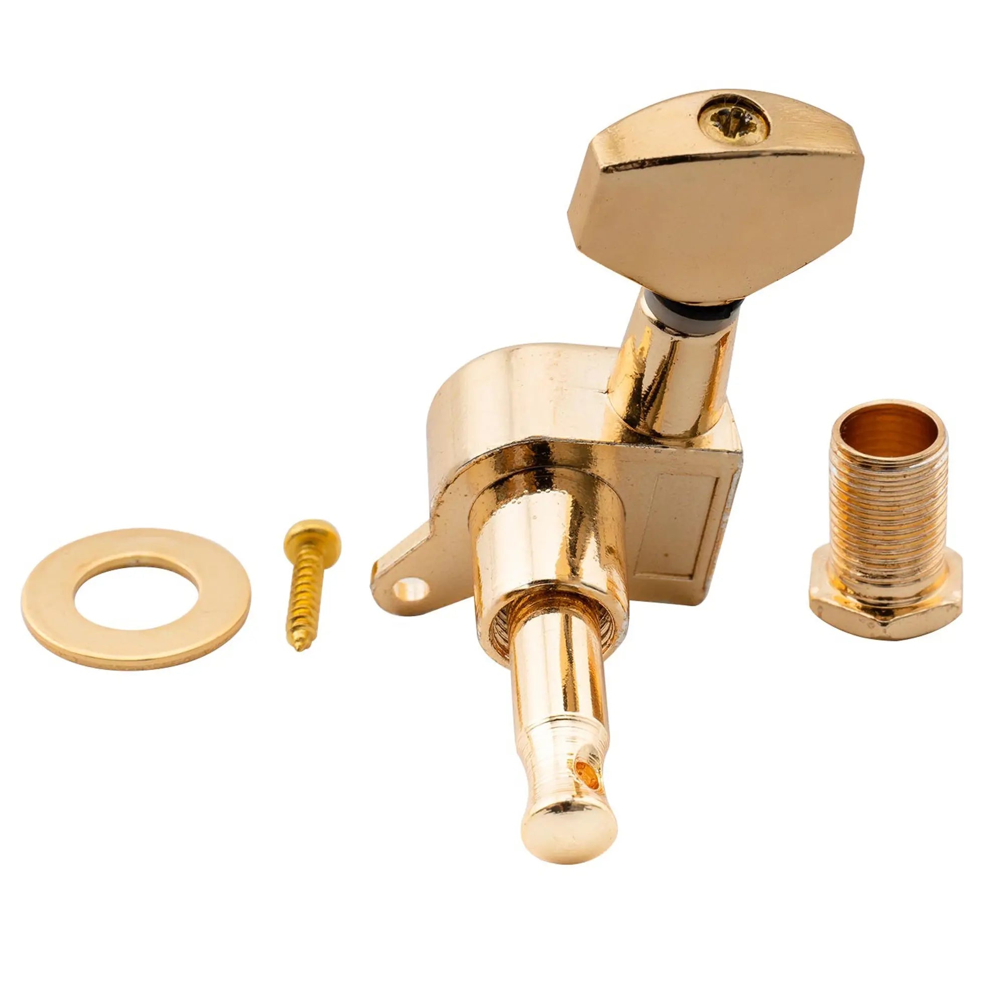 detail of musiclily basic 6 in line sealed guitar tuners tuning pegs keys machine heads set for fender strat tele style guitar m174 6