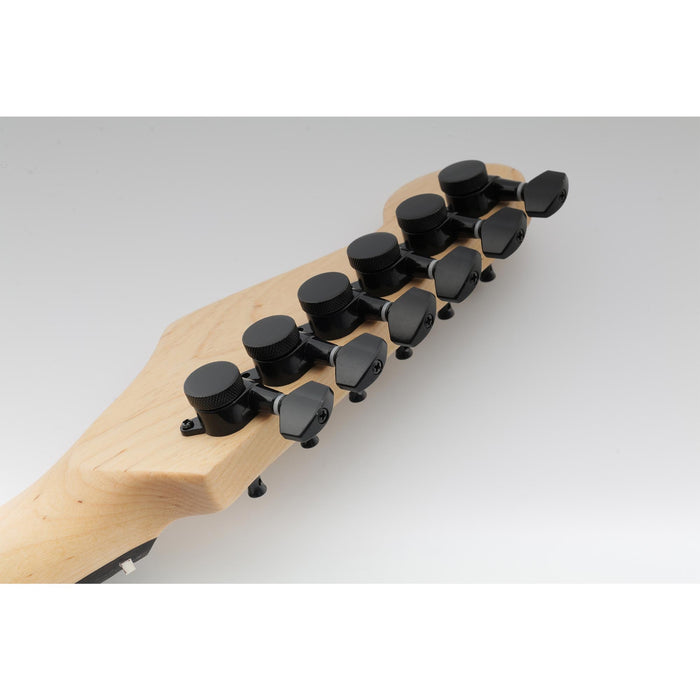 Ensemble de chevilles de tête d'accordage Musiclily Basic R15A, 6-en-ligne, mécaniques verrouillables pour guitare style Strat/Tele