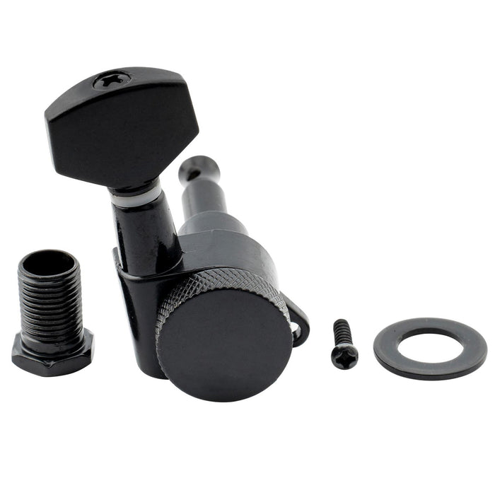 Ensemble de chevilles de tête d'accordage Musiclily Basic R15A, 6-en-ligne, mécaniques verrouillables pour guitare style Strat/Tele