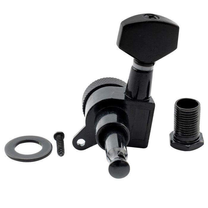 Ensemble de chevilles de tête d'accordage Musiclily Basic R15A, 6-en-ligne, mécaniques verrouillables pour guitare style Strat/Tele