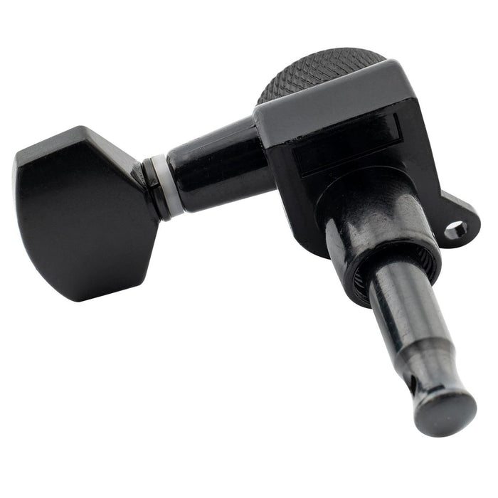 Ensemble de chevilles de tête d'accordage Musiclily Basic R15A, 6-en-ligne, mécaniques verrouillables pour guitare style Strat/Tele