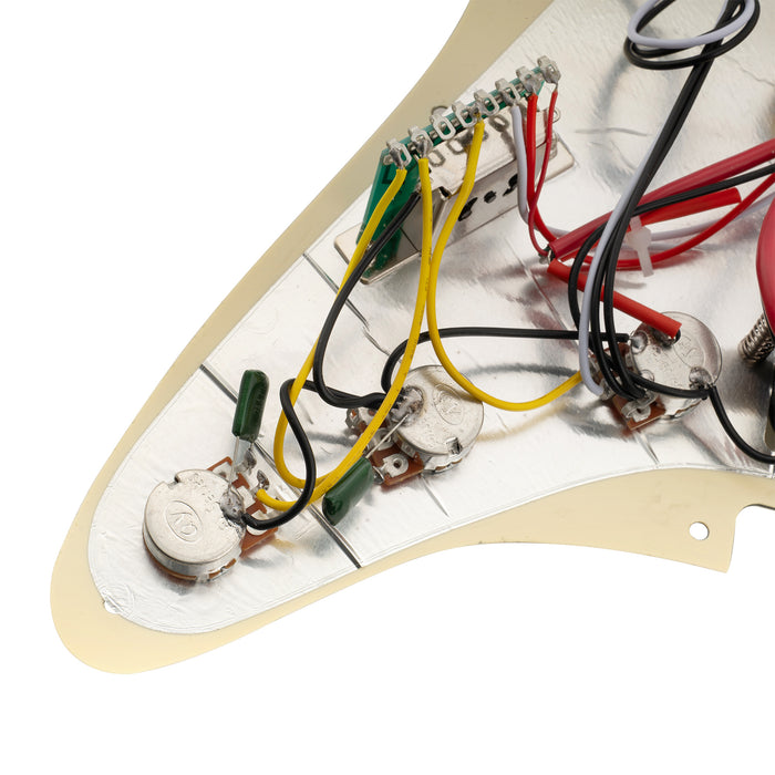 Musiclily Basic Pre-wired Loaded ST-HSS Pickguard with Ceramic Pickups for Strat Style Electric Guitar
