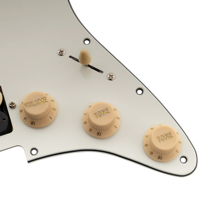 Musiclily Basic Pre-wired Loaded ST-HSS Pickguard with Ceramic Pickups for Strat Style Electric Guitar