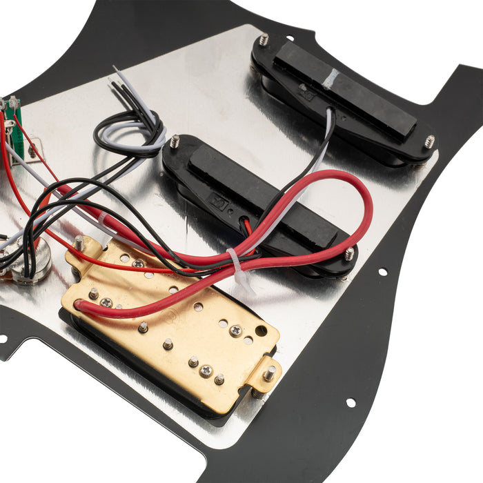 Musiclily Basic Pre-wired Loaded ST-HSS Pickguard with Ceramic Pickups for Strat Style Electric Guitar