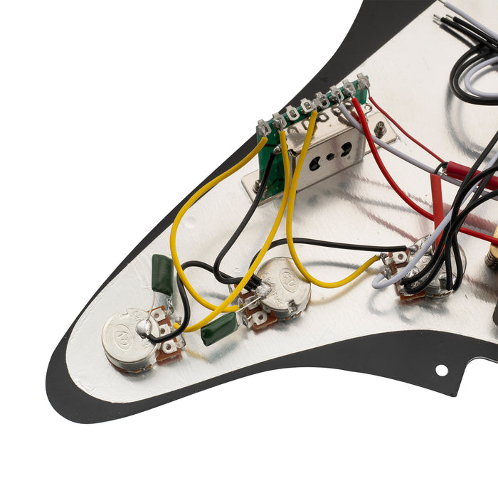 Musiclily Basic Pre-wired Loaded ST-HSS Pickguard with Ceramic Pickups for Strat Style Electric Guitar