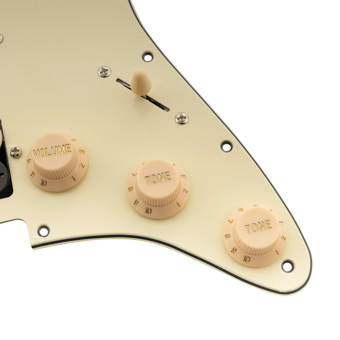 Musiclily Basic Pre-wired Loaded ST-HSS Pickguard with Ceramic Pickups for Strat Style Electric Guitar