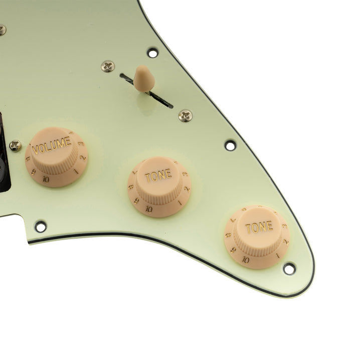 Musiclily Basic Pre-wired Loaded ST-HSS Pickguard with Ceramic Pickups for Strat Style Electric Guitar