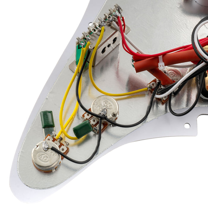Musiclily Basic Pre-wired Loaded ST-HSS Pickguard with Ceramic Pickups for Strat Style Electric Guitar