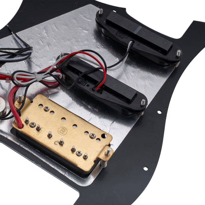 Musiclily Basic Pre-wired Loaded ST-HSS Pickguard with Ceramic Pickups for Strat Style Electric Guitar