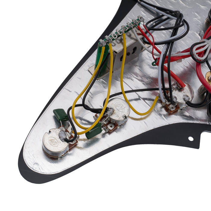 Musiclily Basic Pre-wired Loaded ST-HSS Pickguard with Ceramic Pickups for Strat Style Electric Guitar