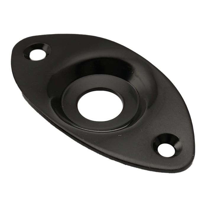 Plaques jack ovales de sortie pour guitare basse Musiclily Basic Steel, lot de 2