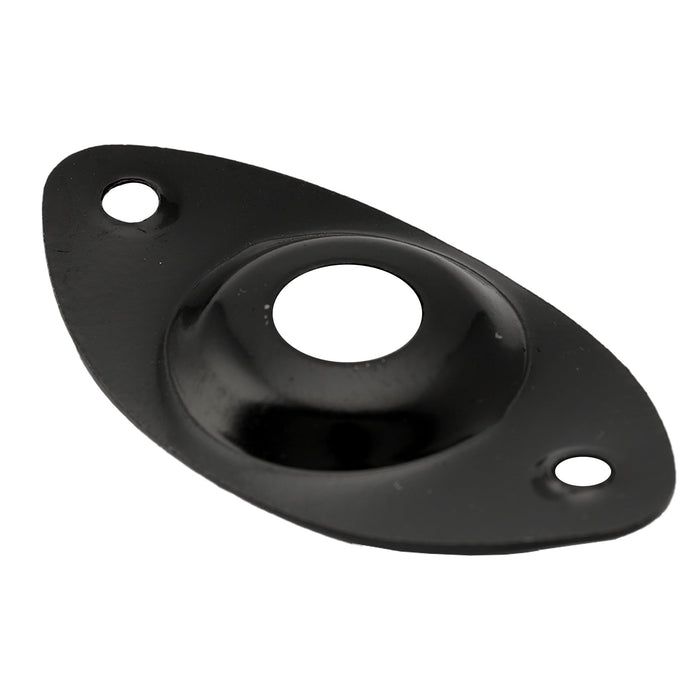 Plaques jack ovales de sortie pour guitare basse Musiclily Basic Steel, lot de 2