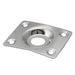 detail of musiclily basic steel rectangle guitar jack plate for electric guitar or bass m772 2p