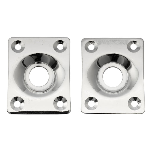 musiclily basic steel rectangle guitar jack plate for electric guitar or bass m772 2p