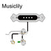 Size of musiclily basic pre wired sound hole single coil pickup wiring harness for 4 string cigar box guitar mx0016