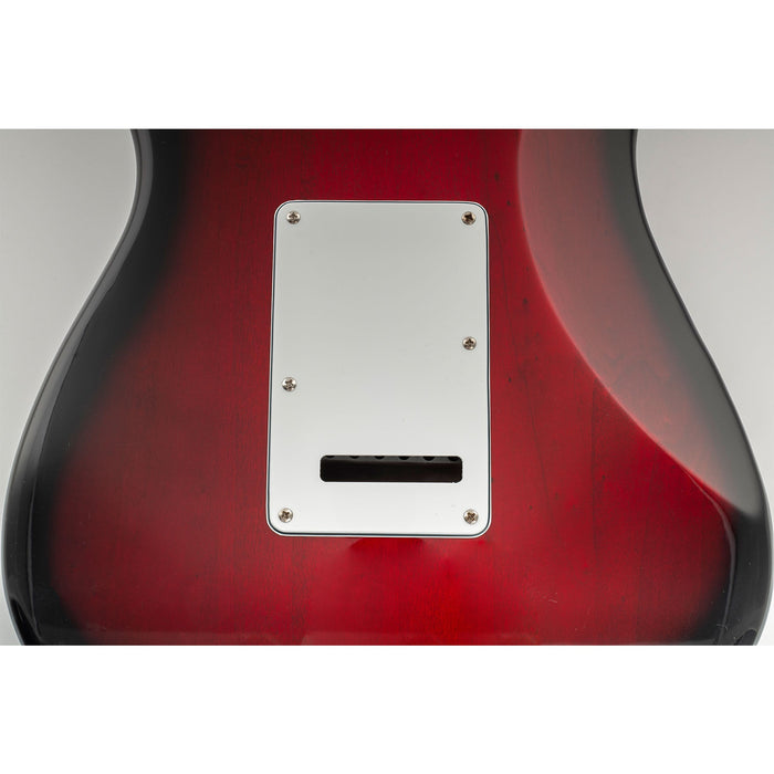 Usage show of musiclily pro sss 11 hole strat guitar pickguard and backplate set for fender usa mexican standard strat modern style 1 3 4ply mx0111mx0021p