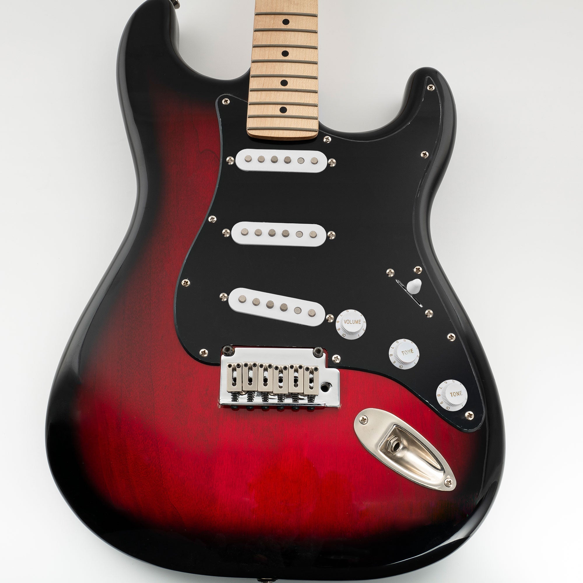 Musiclily Pro SSS 11-Hole Strat Guitar Pickguard for Fender USA/Mexican Made Standard Strat Modern Style, 1/3/4 Ply