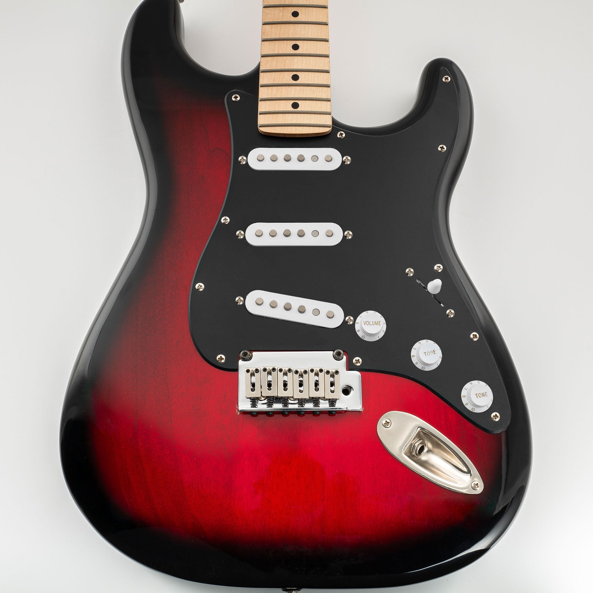 Musiclily Pro SSS 11-Hole Strat Guitar Pickguard and BackPlate Set for Fender USA/Mexican Standard Strat Modern Style, 1/3/4Ply